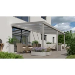 Terrassenüberdachung Professional 600 Cm X 250 Cm Grau Struktur PC Klar 6 Terrassenüberdachung Professional 600 Cm X 250 Cm Grau Struktur PC Klar -Vitavia Verkäufe 602270 11007300 3
