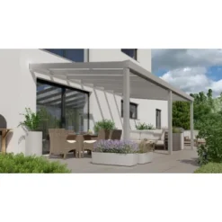 Terrassenüberdachung Professional 600 Cm X 300 Cm Grau Struktur Glas -Vitavia Verkäufe 602275 11007300 3