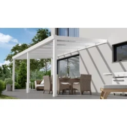 Terrassenüberdachung Professional 500 Cm X 300 Cm Weiß Glas -Vitavia Verkäufe 602278 11007300 3