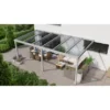 Terrassenüberdachung Professional 600 Cm X 300 Cm Grau Struktur PC Klar