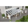 Terrassenüberdachung Professional 500 Cm X 350 Cm Weiß Glas