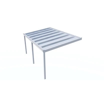 Terrassenüberdachung Professional 500 Cm X 350 Cm Weiß Glas 2 Terrassenüberdachung Professional 500 Cm X 350 Cm Weiß Glas – Bild 2