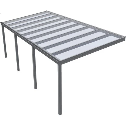 Terrassenüberdachung Professional 700 Cm X 300 Cm Grau Struktur Glas 2 Terrassenüberdachung Professional 700 Cm X 300 Cm Grau Struktur Glas – Bild 2