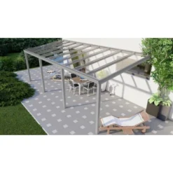 Terrassenüberdachung Professional 700 Cm X 300 Cm Grau Struktur Glas 6 Terrassenüberdachung Professional 700 Cm X 300 Cm Grau Struktur Glas -Vitavia Verkäufe 602342 11007300 3