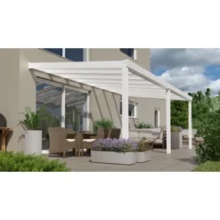 Terrassenüberdachung Professional 600 Cm X 350 Cm Weiß Glas -Vitavia Verkäufe 602353 11007300 3