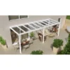 Terrassenüberdachung Professional 700 Cm X 200 Cm Weiß Glas