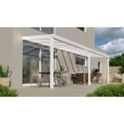 Terrassenüberdachung Professional 700 Cm X 250 Cm Weiß Glas -Vitavia Verkäufe 602423 11007300 3