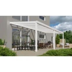 Terrassenüberdachung Professional 700 Cm X 300 Cm Weiß Glas -Vitavia Verkäufe 602553 11007300 3