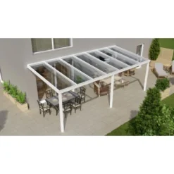 Terrassenüberdachung Professional 700 Cm X 300 Cm Weiß PC Klar -Vitavia Verkäufe 602555 11007300 3