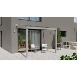 Terrassenüberdachung Professional 300 Cm X 200 Cm Grau Struktur PC Klar 6 Terrassenüberdachung Professional 300 Cm X 200 Cm Grau Struktur PC Klar -Vitavia Verkäufe 602701 11007300 3