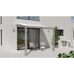Terrassenüberdachung Professional 300 Cm X 250 Cm Grau Struktur PC Opal -Vitavia Verkäufe 602781 11007300 3