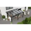 Terrassenüberdachung Professional 500 Cm X 300 Cm Schwarz Struktur PC Klar