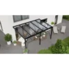 Terrassenüberdachung Professional 500 Cm X 350 Cm Schwarz Struktur PC Klar
