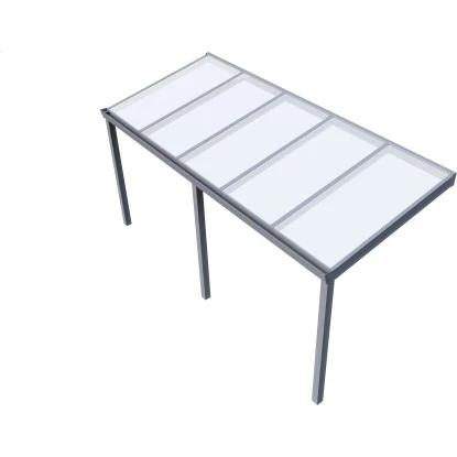 Terrassenüberdachung Professional 500 Cm X 200 Cm Grau Struktur PC Opal 2 Terrassenüberdachung Professional 500 Cm X 200 Cm Grau Struktur PC Opal – Bild 2