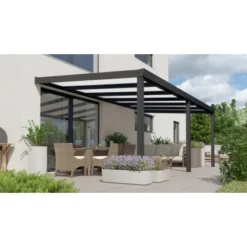 Terrassenüberdachung Professional 600 Cm X 300 Cm Schwarz Struktur PC Opal 6 Terrassenüberdachung Professional 600 Cm X 300 Cm Schwarz Struktur PC Opal -Vitavia Verkäufe 603482 11007300 3