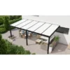 Terrassenüberdachung Professional 600 Cm X 350 Cm Schwarz Struktur PC Opal