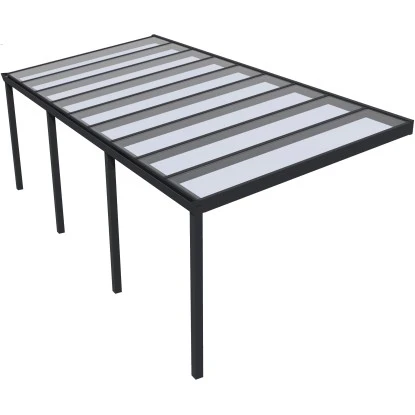 Terrassenüberdachung Professional 700 Cm X 350 Cm Schwarz Struktur Glas 2 Terrassenüberdachung Professional 700 Cm X 350 Cm Schwarz Struktur Glas – Bild 2