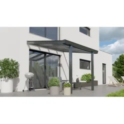 Terrassenüberdachung Basic 300 Cm X 250 Cm Anthrazit Glanz Glas -Vitavia Verkäufe 603980 11007300 3