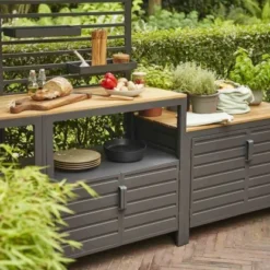 Siena Garden Outdoor Kitchen Mittelteil Sierra Niedrig 100 Cm X 56 Cm X 70 Cm -Vitavia Verkäufe 6072086 04 1