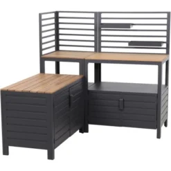 Siena Garden Outdoor Kitchen Mittelteil Sierra Hoch 90 Cm X 56 Cm X 141 Cm FSC® -Vitavia Verkäufe 607208 1346 14