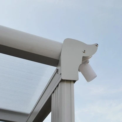 Home Deluxe Terrassenüberdachung Solis Alu 557 X 303 X 226 / 278 Cm Weiß 14 Home Deluxe Terrassenüberdachung Solis Alu 557 X 303 X 226 / 278 Cm Weiß – Bild 14