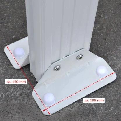 Home Deluxe Terrassenüberdachung Solis Alu 557 X 303 X 226 / 278 Cm Weiß 5 Home Deluxe Terrassenüberdachung Solis Alu 557 X 303 X 226 / 278 Cm Weiß – Bild 5