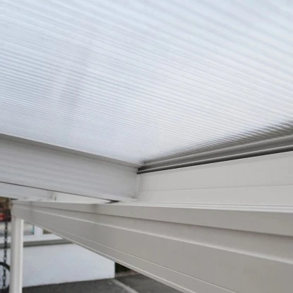 Home Deluxe Terrassenüberdachung Solis Alu 557 X 303 X 226 / 278 Cm Weiß 8 Home Deluxe Terrassenüberdachung Solis Alu 557 X 303 X 226 / 278 Cm Weiß – Bild 8