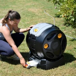 Hozelock Trommelkomposter Easy Mix 2in1 -Vitavia Verkäufe 6280176 103370 A 04