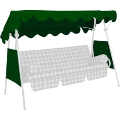 Sonnendach Für Hollywoodschaukel 120 X 200 Cm Grün