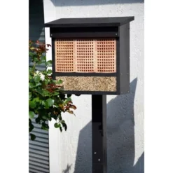 Dobar Profi-Insektenhotel XL Mit Pfahlständer Und 3 Lärche-Nistblöcken -Vitavia Verkäufe 637 luxus insektenhotel 04