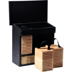 Dobar Profi-Insektenhotel XL Mit Pfahlständer Und 3 Lärche-Nistblöcken -Vitavia Verkäufe 637 luxus insektenhotel 06