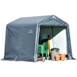 ShelterLogic Foliengerätehaus Grau 240 Cm X 240 Cm X 240 Cm -Vitavia Verkäufe 6775990704231 1304 6