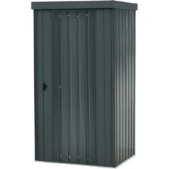 Floraworld Metall-Gerätehaus Anthrazit 0,75 M²