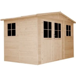 Timbela Gartenhaus Holz M334F+M334G 6 M² Mit Fenstern Und Boden -Vitavia Verkäufe 6 11023400 M334FM334G S 02