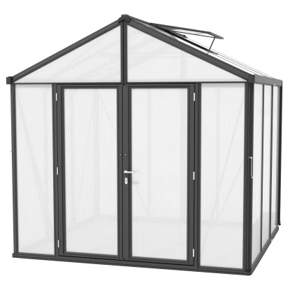 Gewächshaus Vitavia Zeus Comfort 6200 HKP 10mm Schwarz Mit Integriertem. Bodenpr 2 Gewächshaus Vitavia Zeus Comfort 6200 HKP 10mm Schwarz Mit Integriertem. Bodenpr – Bild 2