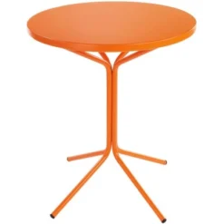 Schaffner Garten- Und Balkon-Beistelltisch Pix Ø 60 Cm Orange