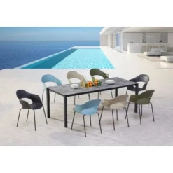 Best Stapelsessel Luna 56 Cm X 58 Cm 78 Cm Anthrazit/Natur -Vitavia Verkäufe 719769 3271 03