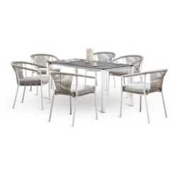 Best Dining-Sessel Matera 59 Cm X 61 Cm X 79 Cm Weiß/Sand -Vitavia Verkäufe 719941 3271 04