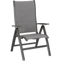 Best Klappsessel Varese 2 Stk. 67 Cm X 67 Cm X 112 Cm Anthrazit Matt