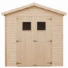 Timbela Holz-Gartenhaus M351+M351G 4m² Mit Quadratischen Fenstern Und Boden