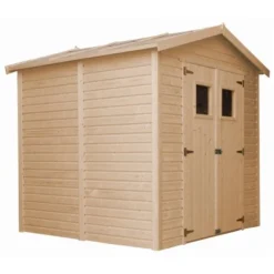 Timbela Holz-Gartenhaus M351+M351G 4m² Mit Quadratischen Fenstern Und Boden -Vitavia Verkäufe 71 11023400 M351M351G S 02