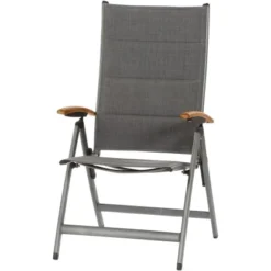 Siena Garden Klappsessel Savina XL Alu 72 Cm X 62,5 Cm X 113 Cm Grau FSC®