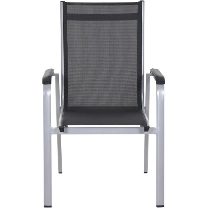 Siena Garden Stapelsessel Tesoro Alu 68 Cm X 62,5 Cm X 98 Cm Silber 2 Siena Garden Stapelsessel Tesoro Alu 68 Cm X 62,5 Cm X 98 Cm Silber – Bild 2