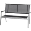 Siena Garden Bank Tesoro 2-Sitzer Alu 68 Cm X 138,5 Cm X 97 Cm Silber