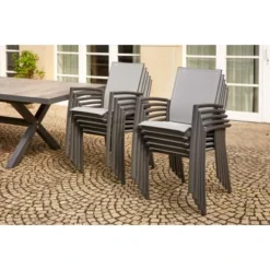 Siena Garden Stapelsessel Velia Alu 56 Cm X 66 Cm X 89 Cm Anthrazit -Vitavia Verkäufe 720633 1346 14