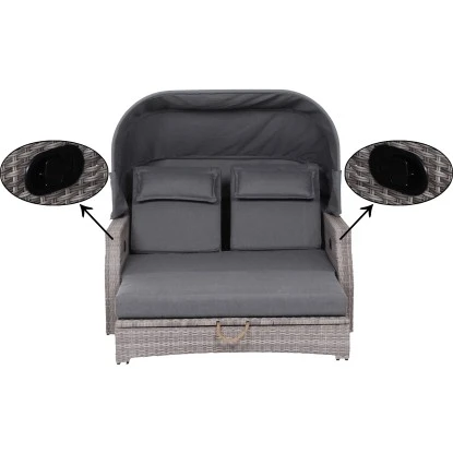 Siena Garden Loungeinsel Lobos II Alu 148 Cm X 158 Cm X 67 Cm Grau Inkl. Kissen 9 Siena Garden Loungeinsel Lobos II Alu 148 Cm X 158 Cm X 67 Cm Grau Inkl. Kissen – Bild 9