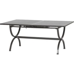 MBM Ausziehtisch Romeo Schmiedeeisen 165/215 Cm X 100 Cm Marone