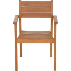 Siena Garden Stapelsessel Narona Eukalyptus 61 Cm X 58 Cm X 85 Cm Natur