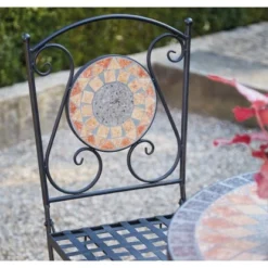 Siena Garden Klappsessel Prato Eisen 37 Cm X 36 Cm X 90 Cm Schwarz Mosaik -Vitavia Verkäufe 720892 1346 05