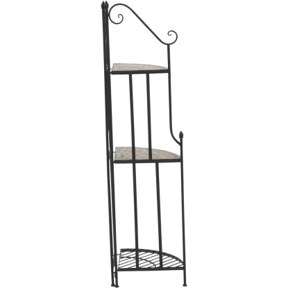 Siena Garden Eckregal Prato Eisen 63 Cm X 29 Cm X 142 Cm Schwarz Mosaik 5 Siena Garden Eckregal Prato Eisen 63 Cm X 29 Cm X 142 Cm Schwarz Mosaik – Bild 5